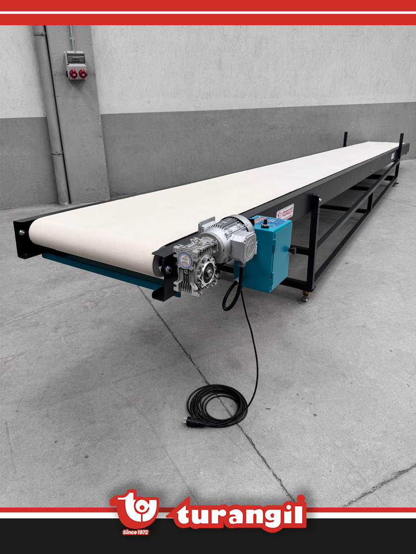 TGTKSSD500-150 PVC KAYIŞLI 5000X150MM SOĞUTMA DİNLENDİRME KONVEYÖRÜ