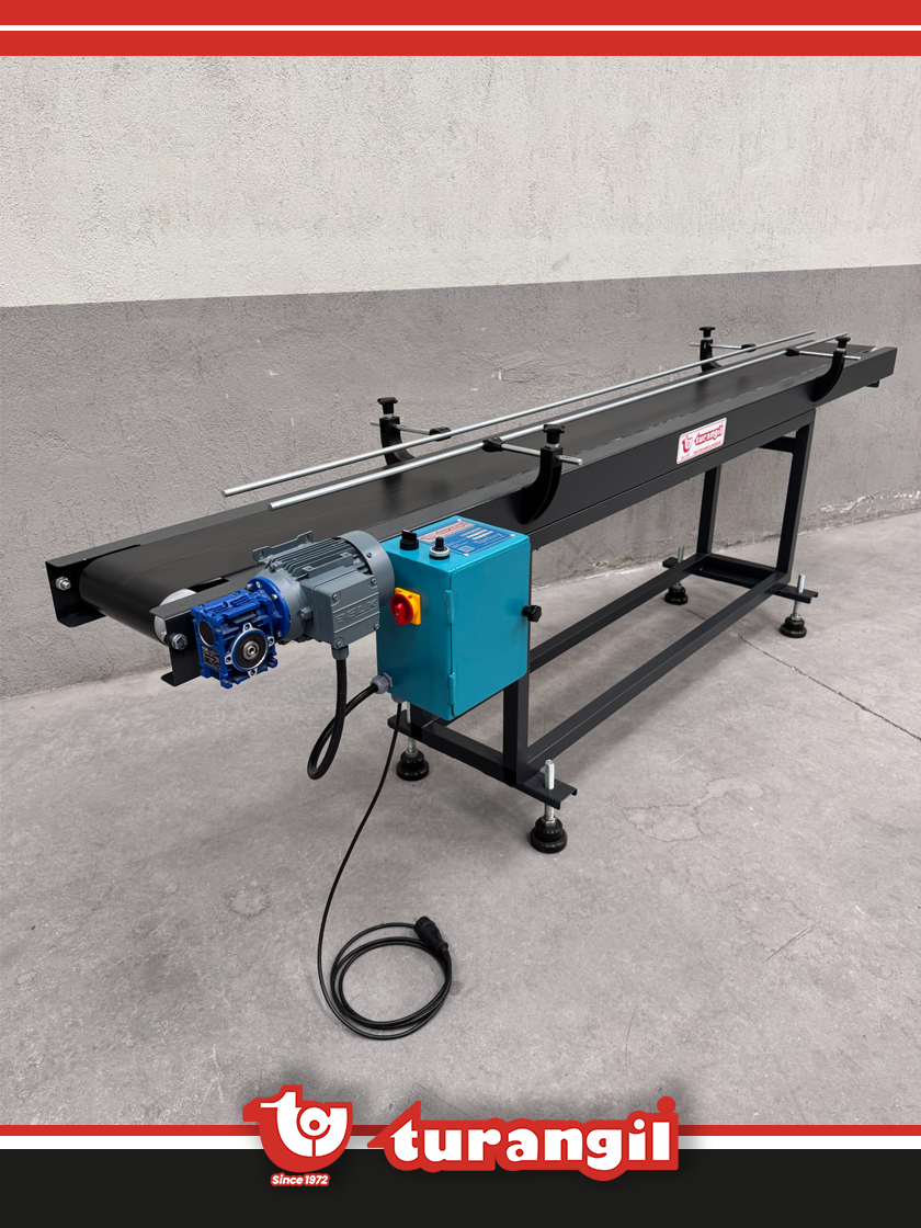 TGTKSİTE200-30 PVC KAYIŞLI 2000MMX300MM İNKJET TARİH KODLAMA ETİKETLEME MAKİNE KONVEYÖRÜ