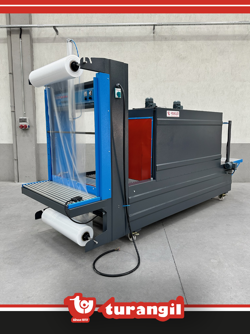 TGS100H YARI OTOMATİK 100X70X200 TÜNELLİ POLİETİLEN HİGH SHRİNK AMBALAJ MAKİNESİ