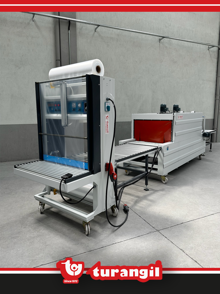 TGS80L YARI OTOMATİK 80X50X200 TÜNELLİ POLİETİLEN LONG SHRİNK AMBALAJ MAKİNESİ	