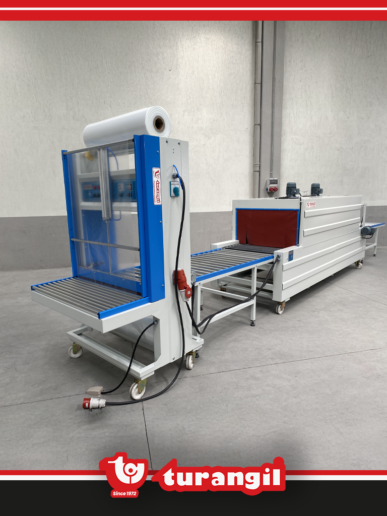TGS80EXT YARI OTOMATİK 80X50X250 TÜNELLİ POLİETİLEN EXTENDED SHRİNK AMBALAJ MAKİNESİ	