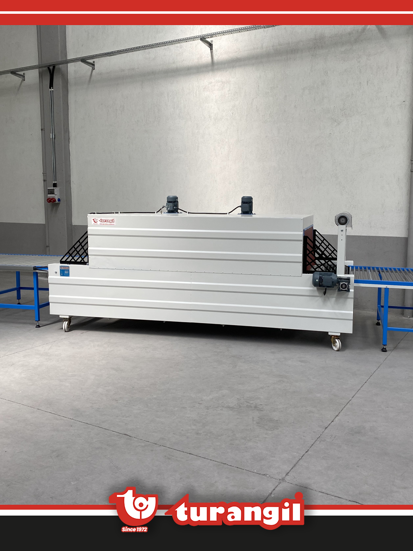 TGT120EXT YARI OTOMATİK 120X50X250 EXTENDED SHRİNK AMBALAJ ISI TÜNELİ MAKİNESİ