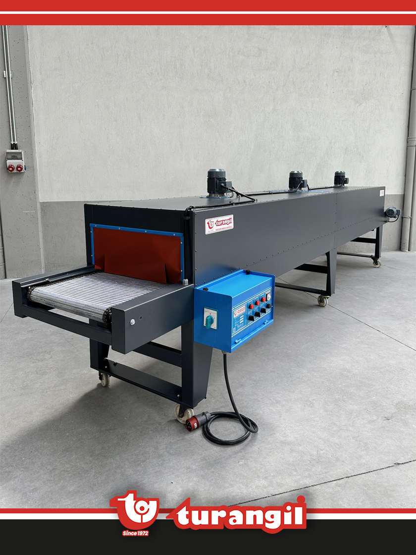 TGKS60-500 TAM OTOMATİK 60X25X500 ISI TÜNELLİ KURUTMA NEM ALMA MAKİNESİ