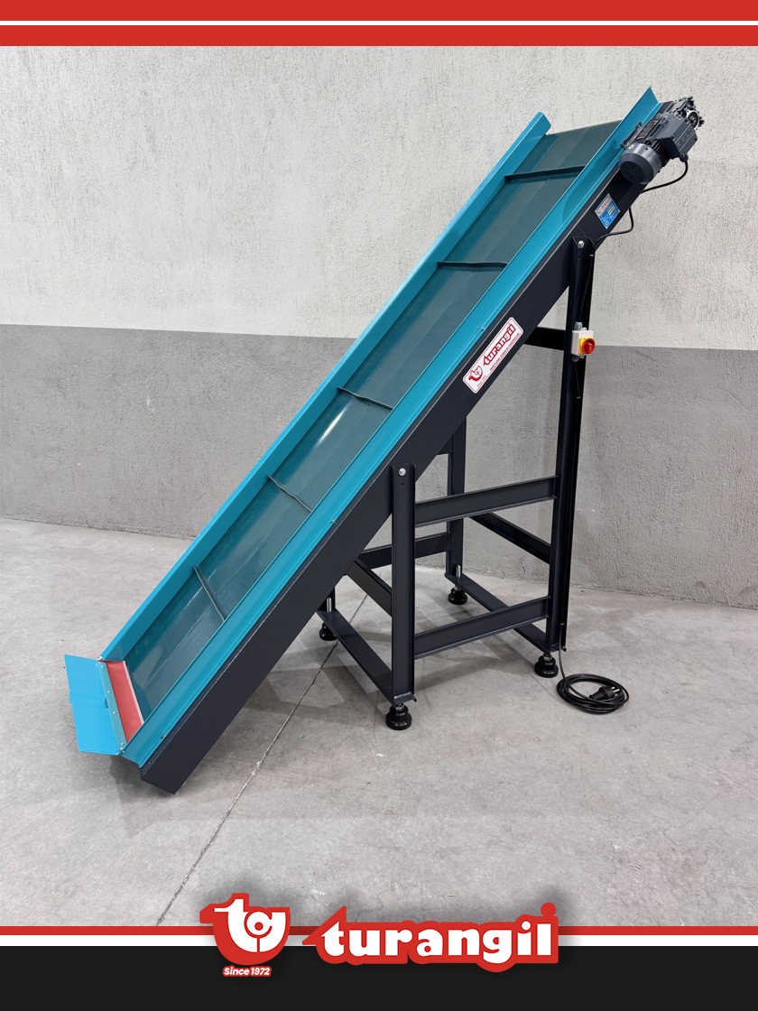 TGTKSR400-150 PVC KAYIŞLI 4000X150MM RAMPA TAŞIMA AKTARMA KONVEYÖRÜ