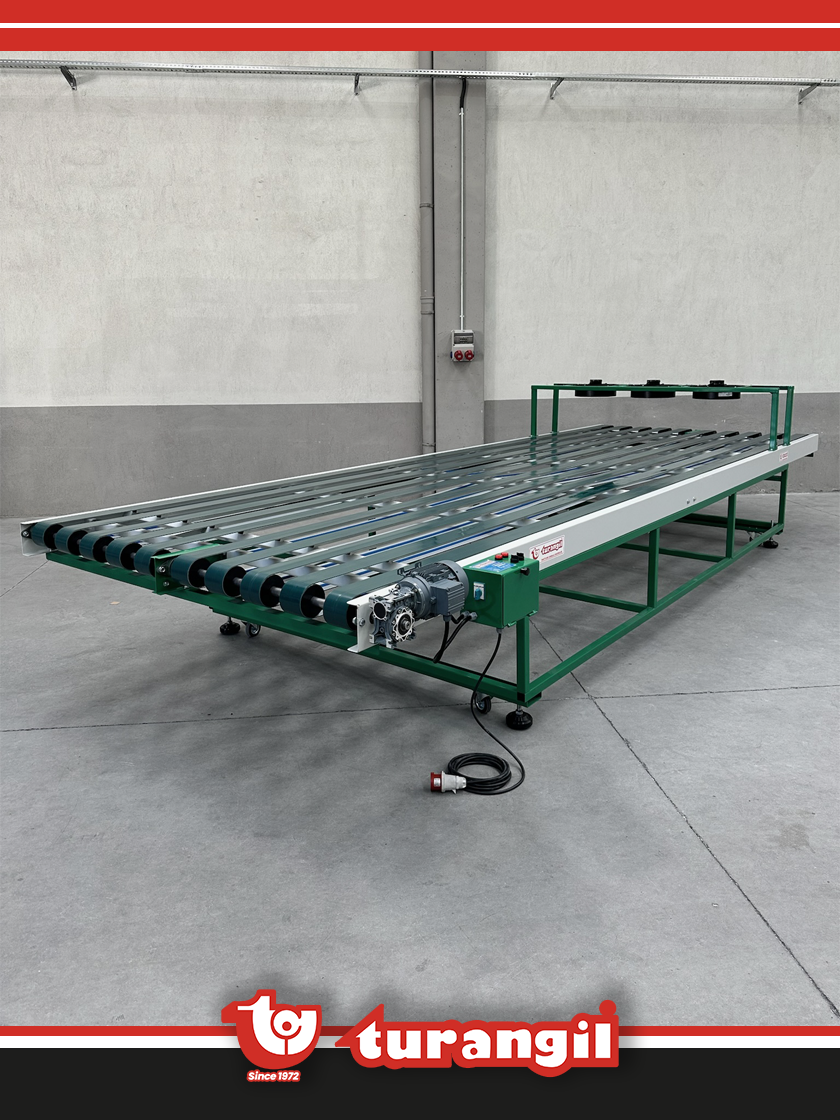 TGTKSSD600-150 PVC KAYIŞLI 6000X150MM SOĞUTMA DİNLENDİRME KONVEYÖRÜ