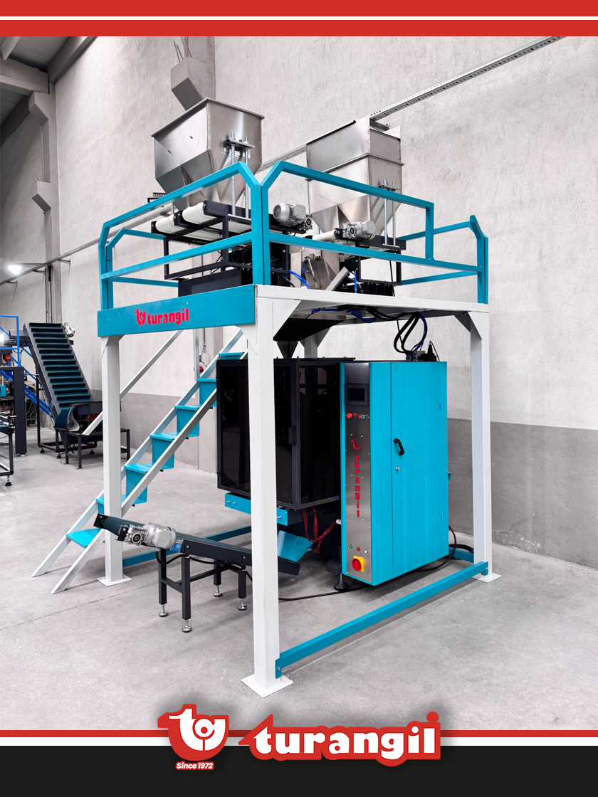 TGP1404 TAM OTOMATİK 4 TERAZİLİ DOLUM SİSTEMLİ DİKEY PAKETLEME MAKİNESİ