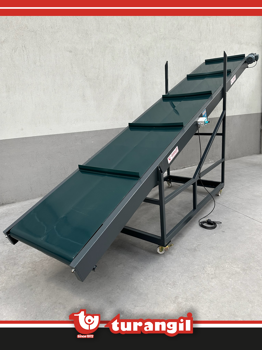 TGTKSR500-150 PVC KAYIŞLI 5000X150MM RAMPA TAŞIMA AKTARMA KONVEYÖRÜ