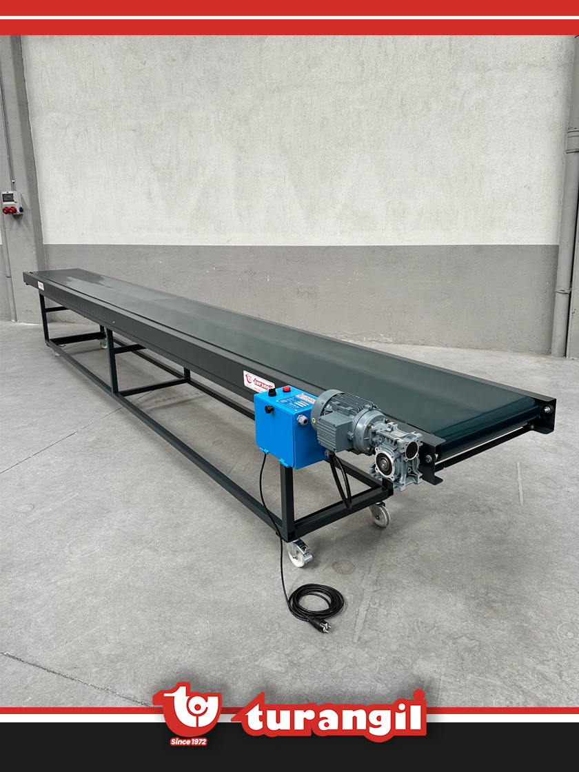 TGTKSEKB700-70 PVC KAYIŞLI 7000X700MM EBATLAMA KENAR BANTLAMA MAKİNE KONVEYÖRÜ