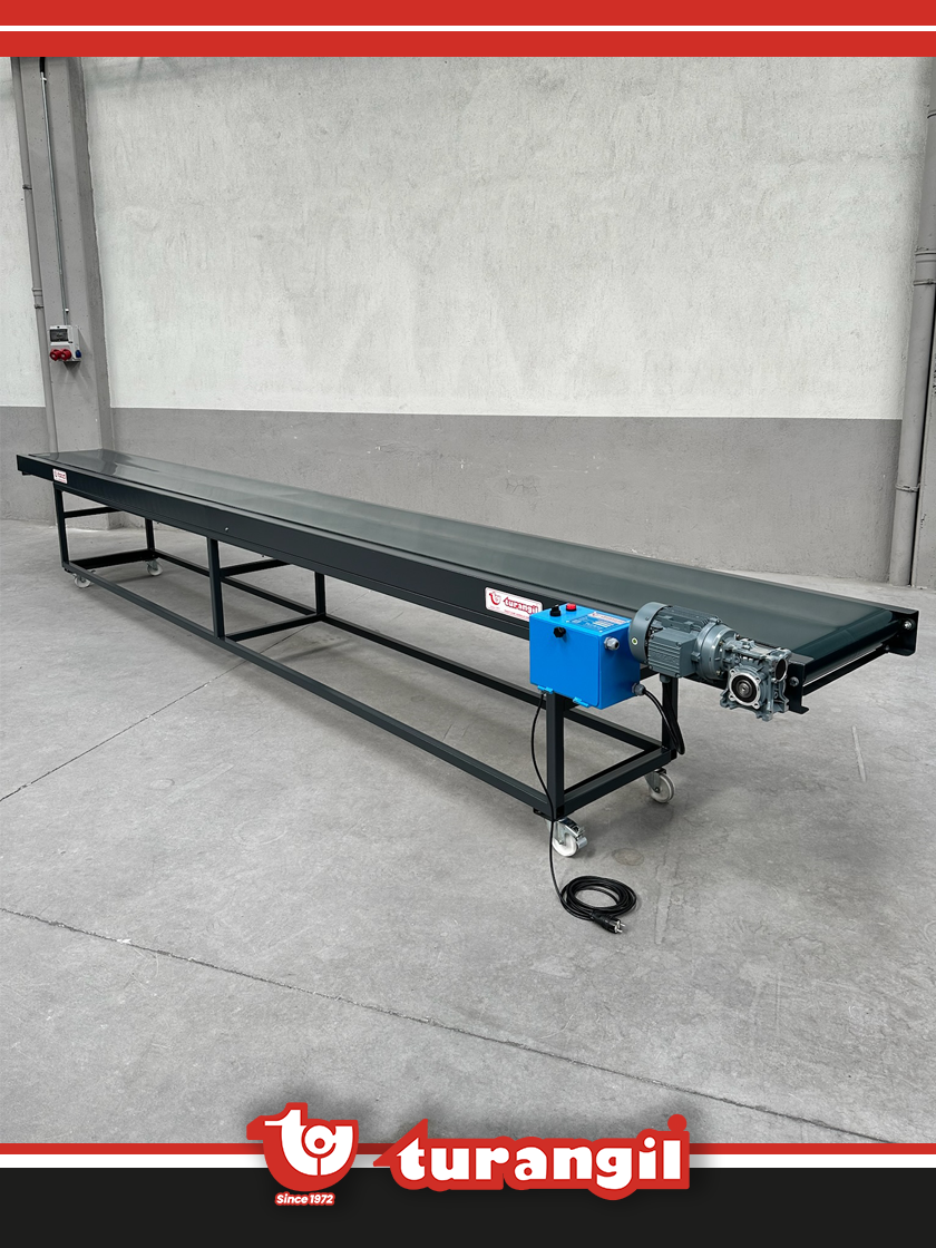 TGTKSEKB700-70 PVC KAYIŞLI 7000X700MM EBATLAMA KENAR BANTLAMA MAKİNE KONVEYÖRÜ