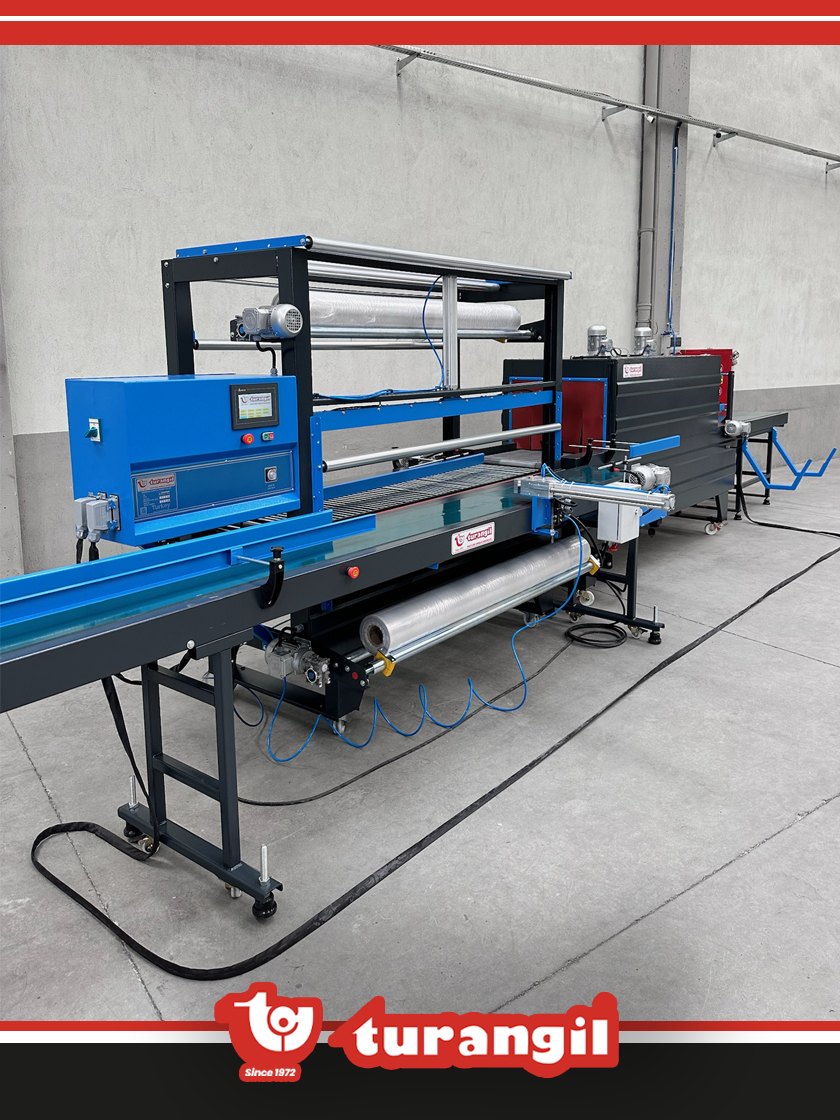 TGSOYB60 TAM OTOMATİK YATAY BESLEME 60X50X200 TÜNELLİ  POLİETİLEN SHRİNK AMBALAJ MAKİNESİ	