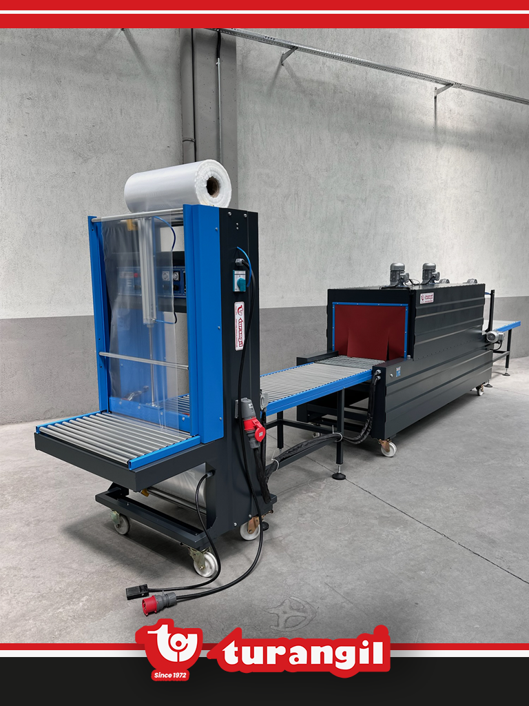 TGS60L YARI OTOMATİK 60X50X200 TÜNELLİ POLİETİLEN LONG SHRİNK AMBALAJ MAKİNESİ	
