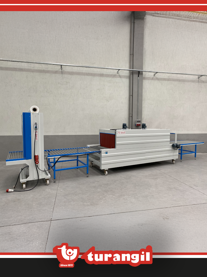 TGS100EXT YARI OTOMATİK 100X50X250 TÜNELLİ POLİETİLEN EXTENDED SHRİNK AMBALAJ MAKİNESİ