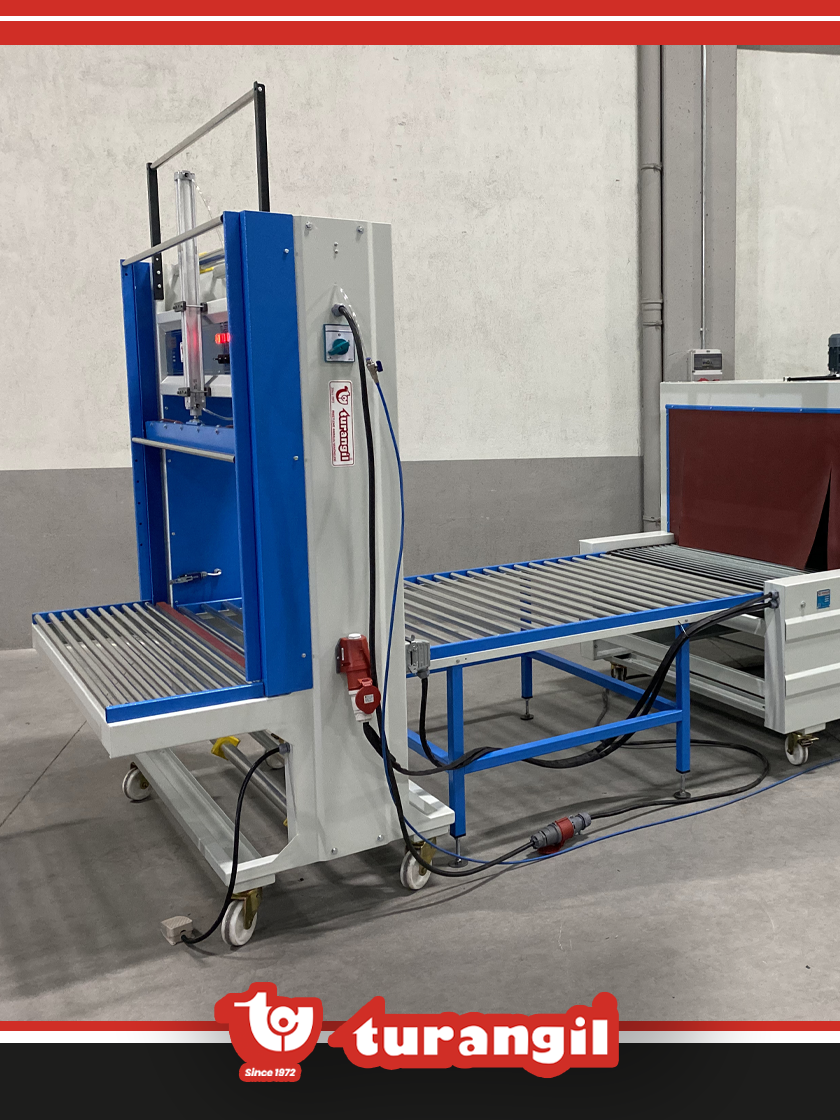 TGS120L YARI OTOMATİK 120X50X200 TÜNELLİ POLİETİLEN LONG SHRİNK AMBALAJ MAKİNESİ