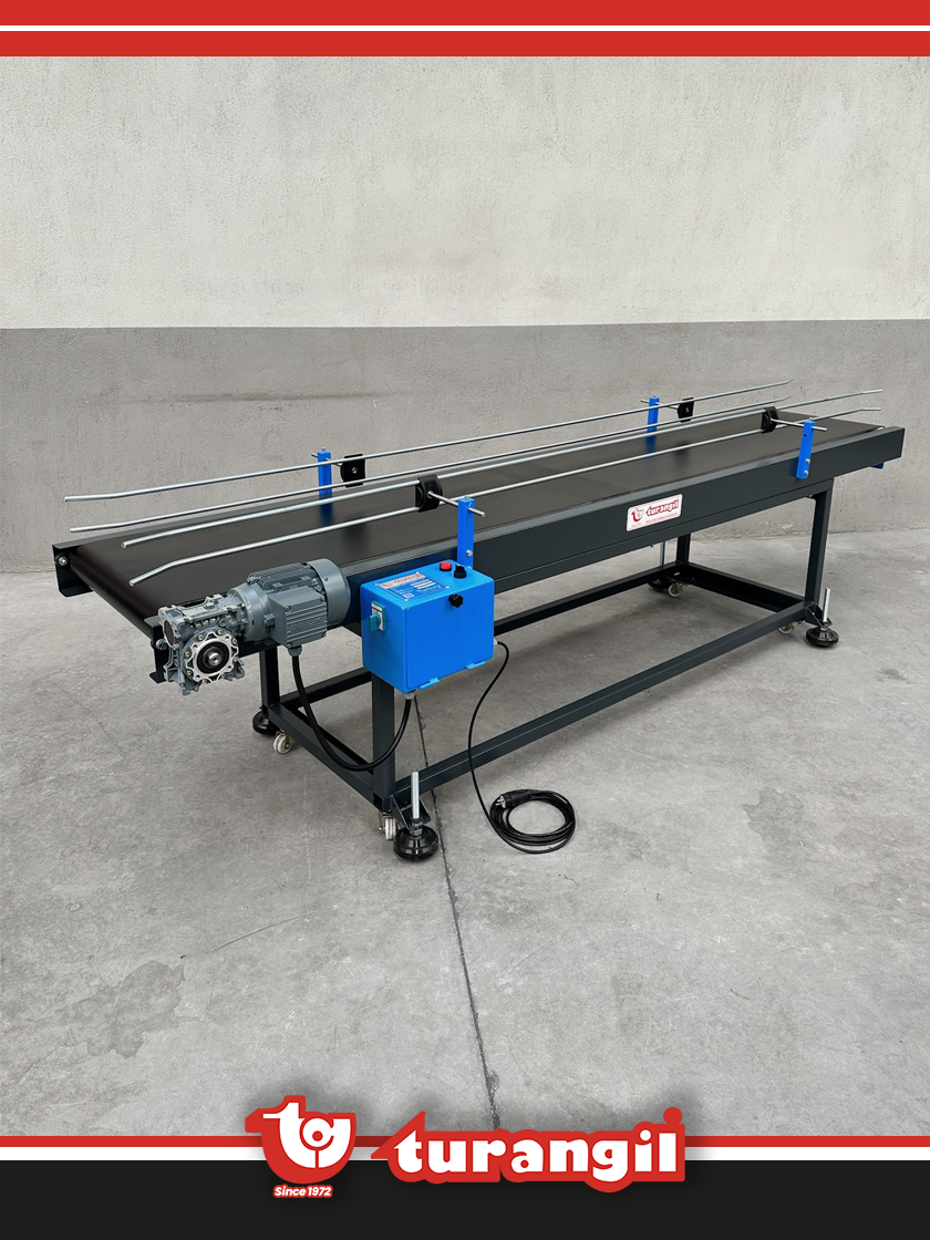 TGTKSİTE250-30 PVC KAYIŞLI 2500MMX300MM İNKJET TARİH KODLAMA ETİKETLEME MAKİNE KONVEYÖRÜ