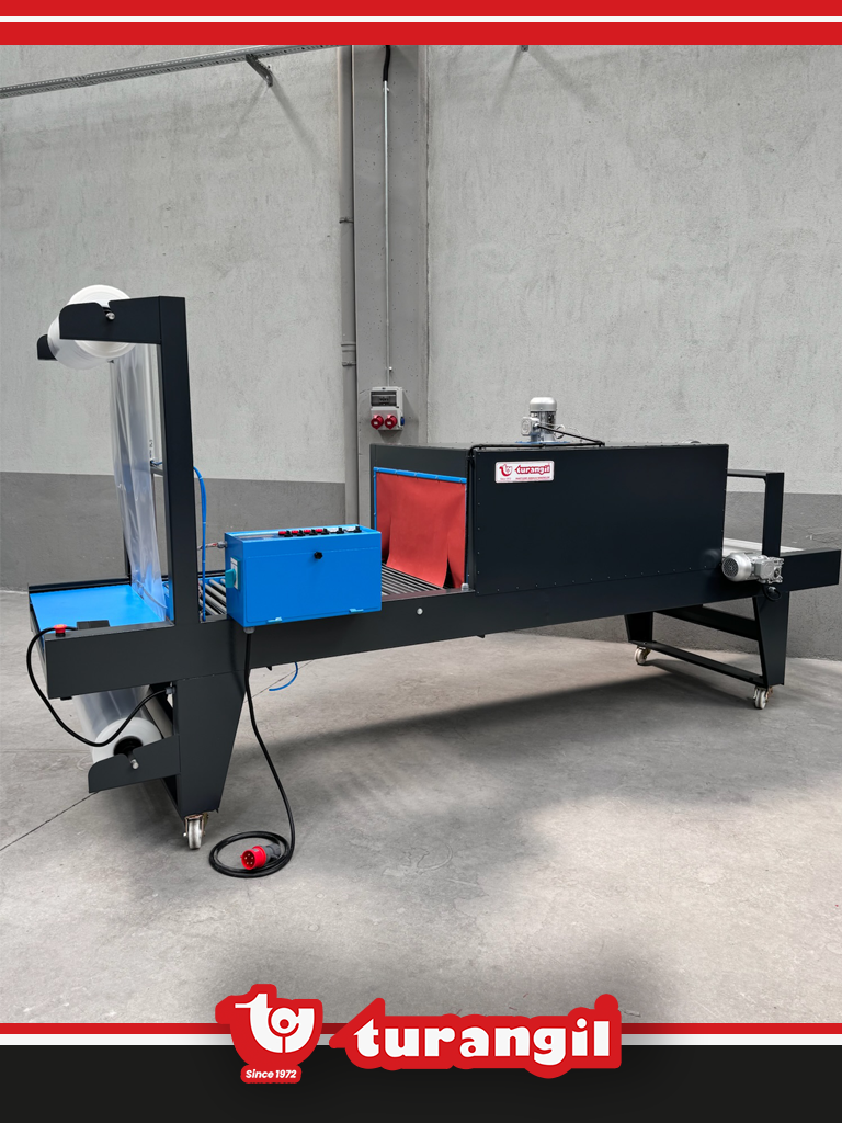 TGS80C YARI OTOMATİK 80X50X150 TÜNELLİ POLİETİLEN COMPACT SHRİNK AMBALAJ MAKİNESİ	