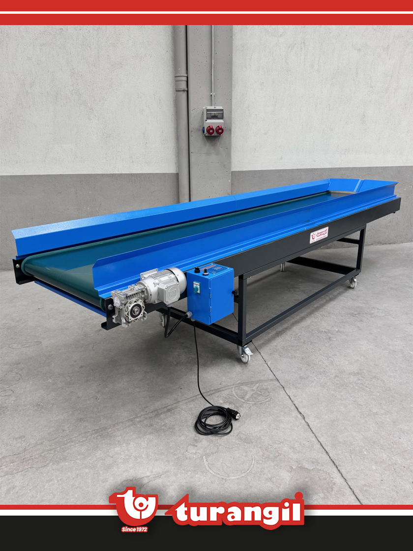 TGTKSSA400-80 PVC KAYIŞLI 4000X800MM SEÇME AYRIŞTIRMA AYIKLAMA KONVEYÖRÜ