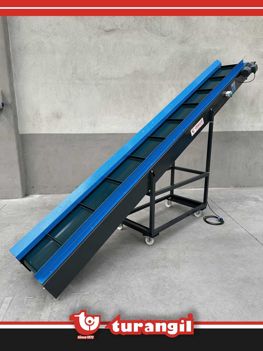 TGTKSR400-150 PVC KAYIŞLI 4000X150MM RAMPA TAŞIMA AKTARMA KONVEYÖRÜ