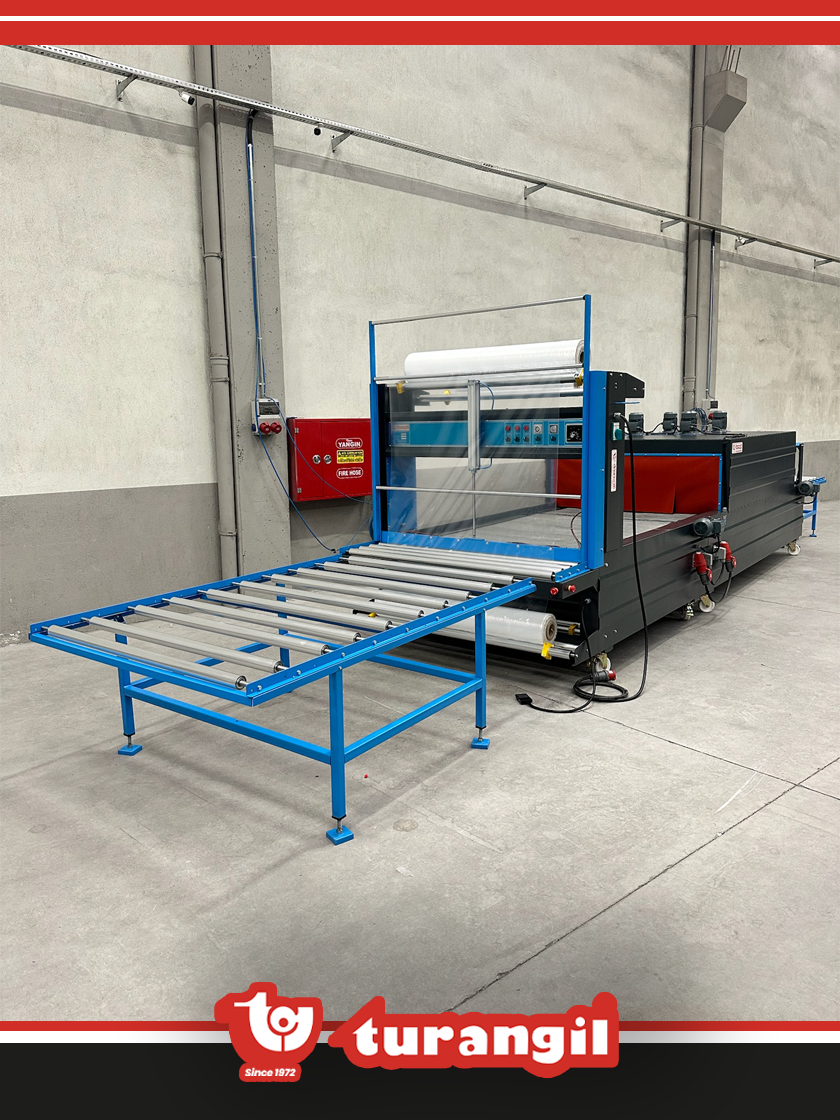 TGS140DEXT OTOMATİK 140X50X300 TÜNELLİ POLİETİLEN DOUBLE EXTENDED SHRİNK AMBALAJ MAKİNESİ