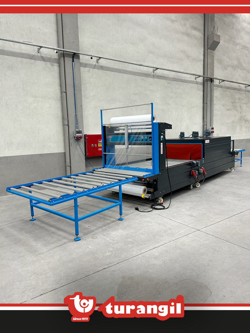 TGS140DEXT OTOMATİK 140X50X300 TÜNELLİ POLİETİLEN DOUBLE EXTENDED SHRİNK AMBALAJ MAKİNESİ