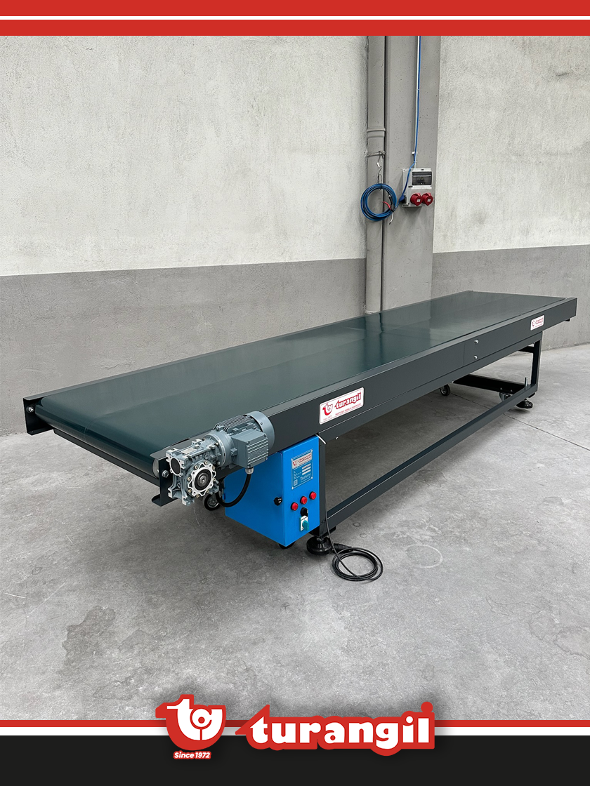 TGTKSD400-150 PVC KAYIŞLI 4000X150MM DÜZ TAŞIMA AKTARMA KONVEYÖRÜ