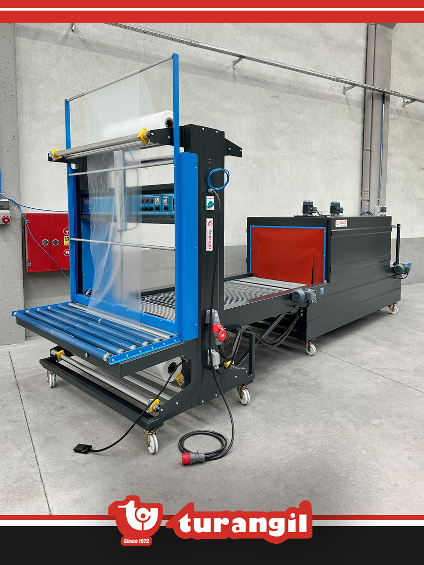 TGS120LDH YARI OTOMATİK 120X90X200 TÜNELLİ POLİETİLEN LONG DOUBLE HİGH SHRİNK AMBALAJ MAKİNESİ