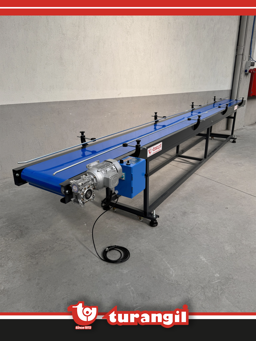 TGTKSSD400-150 PVC KAYIŞLI 4000X150MM SOĞUTMA DİNLENDİRME KONVEYÖRÜ