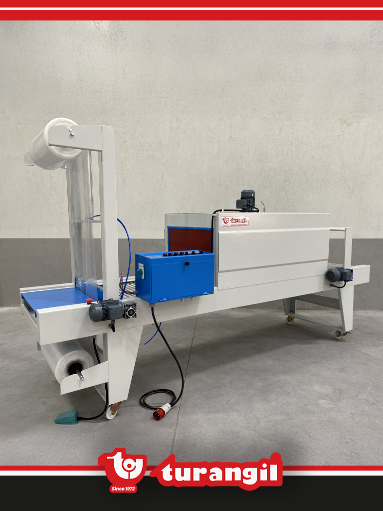 TGS60F YARI OTOMATİK 60X50X150 TÜNELLİ POLİETİLEN FAST SHRİNK AMBALAJ MAKİNESİ	