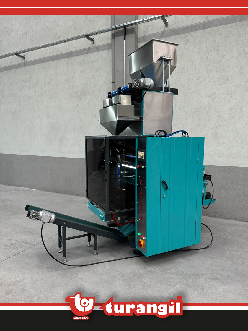 TGP1402 TAM OTOMATİK 2 TERAZİLİ DOLUM SİSTEMLİ DİKEY PAKETLEME MAKİNESİ