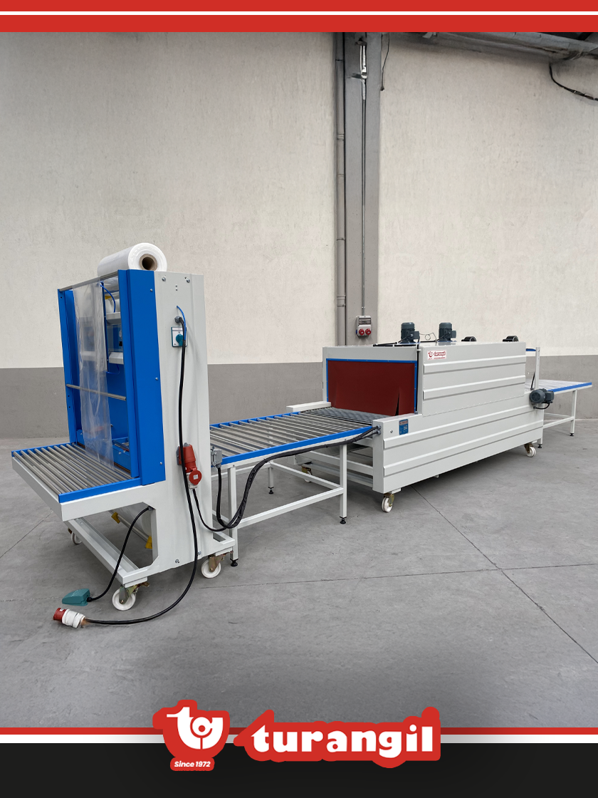 TGS100L YARI OTOMATİK 100X50X200 TÜNELLİ POLİETİLEN LONG SHRİNK AMBALAJ MAKİNESİ	