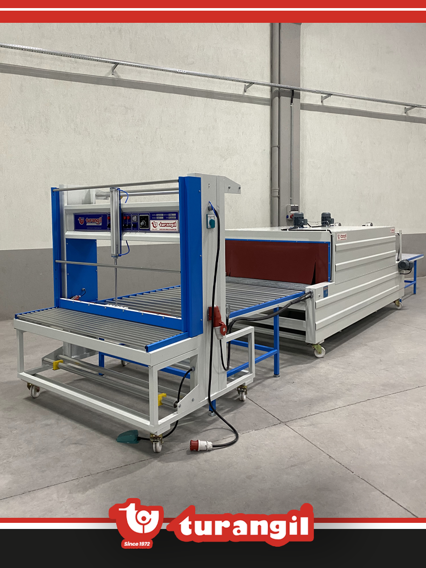 TGS120DEXT YARI OTOMATİK 120X50X300 TÜNELLİ POLİETİLEN DOUBLE EXTENDED SHRİNK AMBALAJ MAKİNESİ