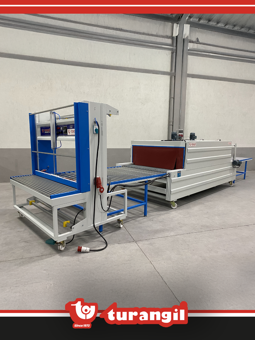 TGS120DEXT YARI OTOMATİK 120X50X300 TÜNELLİ POLİETİLEN DOUBLE EXTENDED SHRİNK AMBALAJ MAKİNESİ