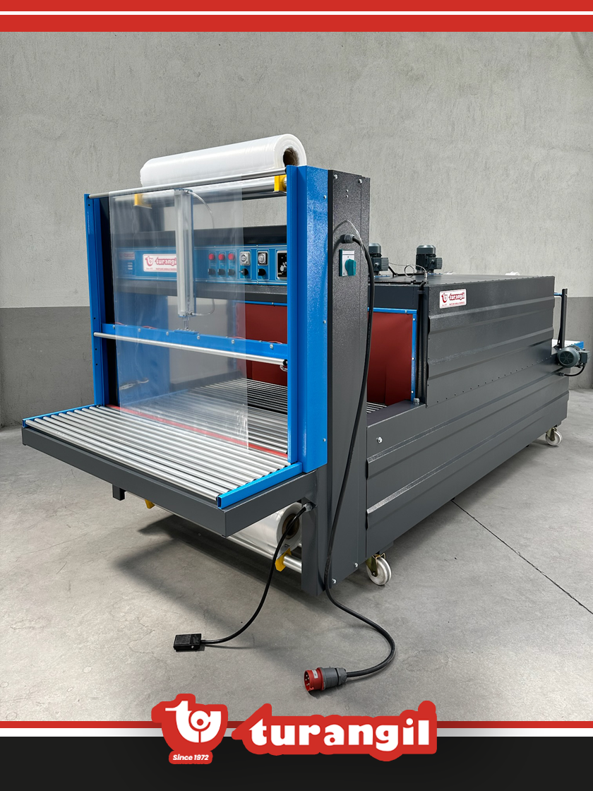 TGS120 YARI OTOMATİK 120X50X200 TÜNELLİ POLİETİLEN SHRİNK AMBALAJ MAKİNESİ