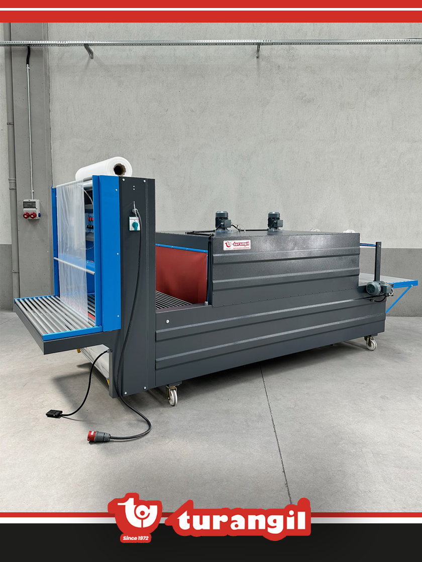 TGS120 YARI OTOMATİK 120X50X200 TÜNELLİ POLİETİLEN SHRİNK AMBALAJ MAKİNESİ