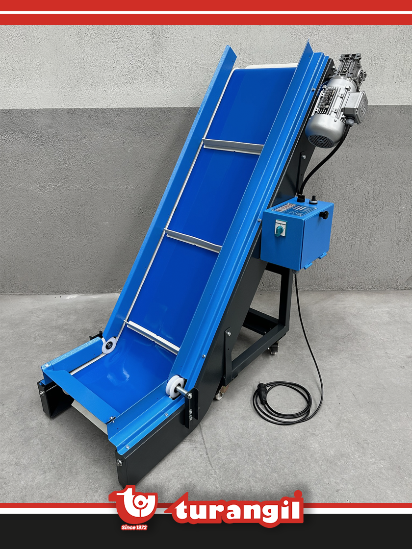 TGTKSL200-40 PVC KAYIŞLI 2000X400MM L TİPİ AKTARMA YÜKLEME KONVEYÖRÜ