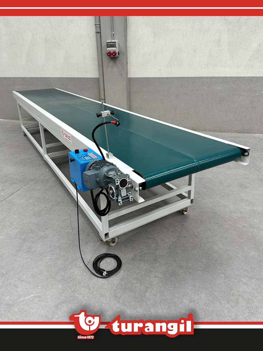 TGTKSD600-150 PVC KAYIŞLI 6000X150MM DÜZ TAŞIMA AKTARMA KONVEYÖRÜ