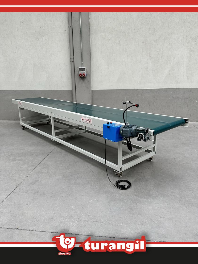 TGTKSD600-150 PVC KAYIŞLI 6000X150MM DÜZ TAŞIMA AKTARMA KONVEYÖRÜ