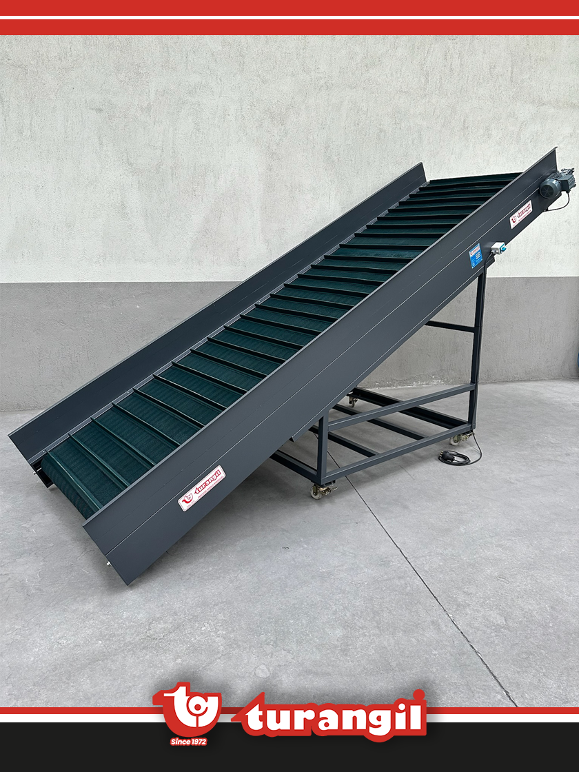 TGTKSR400-150 PVC KAYIŞLI 4000X150MM RAMPA TAŞIMA AKTARMA KONVEYÖRÜ